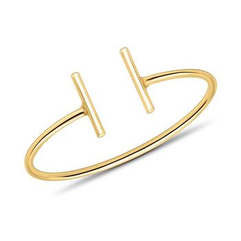 Anillo de barra para mujer en oro 9 quilates
