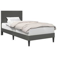 estructura de cama gris oscuro 80 x 200 cm tela de pana vidaxl