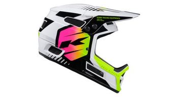 Casco integral kenny elite blanco neon