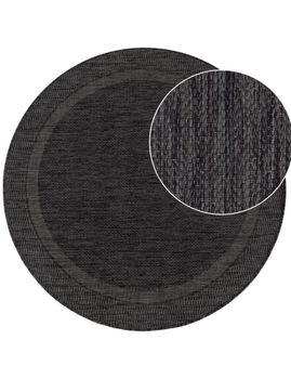 Alfombras de interior y exterior Romana verde 120 cm redondo