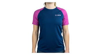 Maillot de manga corta oxsitis origin mujer negro rosa