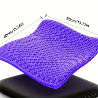 cojin de asiento de gel de panal enfriamiento transpirable para viajes de coche de oficina soporte ergonomico con material de gel premium y base antideslizante