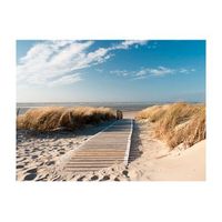 papel pintado 3d - la playa del mar del norte langeoog 400x309 cm
