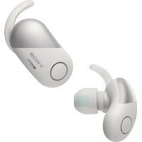 sony wf-sp700n wireless bluetooth noise-cancelling headphones - white white