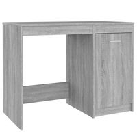 escritorio de madera contrachapada gris sonoma 100x50x76 cm