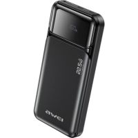 power bank awei pa-90 10000 mah 225w fast charge usb-ausb-c negro