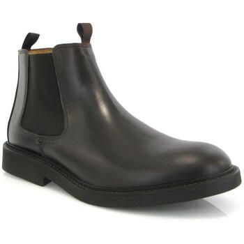 Atlanta Mocassin Botines Botas Chelsea en piel pull up para hombre