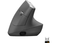 raton inalambrico - logitech vertical mx ergonomico 4000 ppp botones personalizables multidispositivo recarga rapida usb-c windows-mac negro