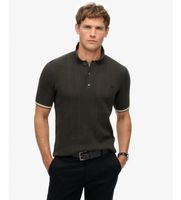 superdry para hombre m1110441a polo texture negro 3xl casual algodon manga corta
