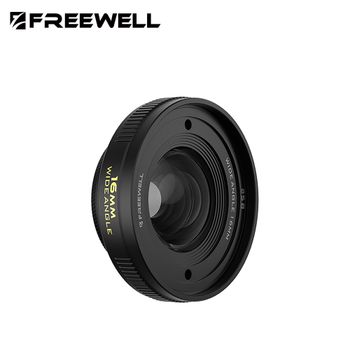 Objetivo Freewell de 16mm de ancho ángulo, alcanzar 105° FOV y disparos amplios expansivos para Freewell iPhone y Samsung de 17MM de montaje Case & Cage