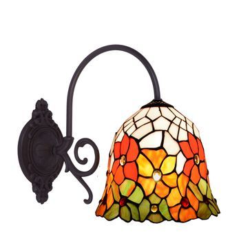 Aplique Con Brazo Tiffany Diámetro 20cm Serie Bell
