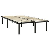 cama matrimonial  cama para adultos  estructura de cama de metal negro 180x200 cm