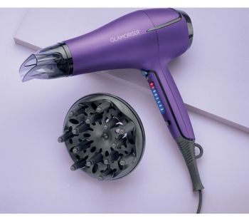GLAMORISER Salon Results Touch GLA032 Hair Dryer - Purple, Purple