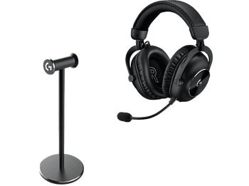 Auriculares gaming - Logitech G Pro X 2 Lightspeed + HS STAND, Inalámbrico, Bluetooth, Micrófono, 7.1 DTS, PC/PlayStation/Nintendo, Negro