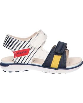 de GEOX B354LC 000BC B SANDAL DELHI C1110 OPTIC WHITE-NAVY AZUL