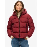 superdry para mujer w5011996a chaqueta acolchada con capucha stanton rojo xl casual poliester