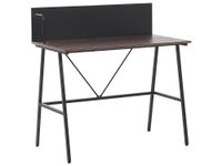 escritorio  100 cm 52 cm marron negro