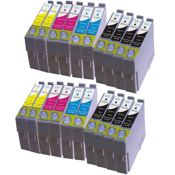 20x T0711 T0712 T0713 T0714 T0715 Epson Cartuchos de Tinta compatibles para EPSON STYLUS SX100 SX105 SX110 SX115 SX200 SX205 SX210 SX215 SX218 SX405 SX415 SX515W DX4000 DX4400 DX6000 DX8400