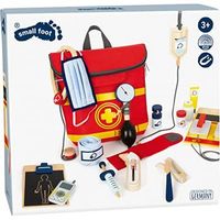 mochila pequena de paramedico con muchos accesorios juguete de medico para juegos de rol