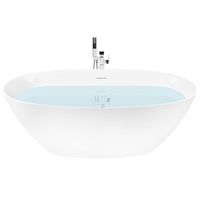 banera independiente de acrilico diseno moderno 168 cm bano blanco kollpa