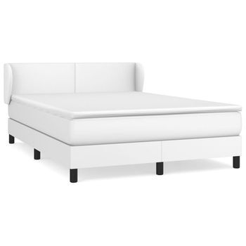 Cama Tapizada 193x147x88 Cm Vinilo - Blanco