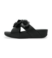 fitflop para mujer a4m-001 sandalias lulu flower cross slides negro 40 1 a 3cm ninguno casual