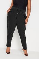 joggers negros purpurina mujer curvy y tallas grandes yours