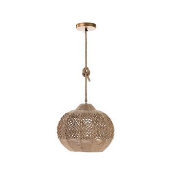 Lámpara de techo Eden de cuerda natural marrón Ø38 cm E27