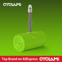 cyclami-tubo de aire ultraligero para bicicleta manguera de tpu valvula presta de metal fv accesorios extraibles para bicicleta de montana 19 25 mtb 29 275 26