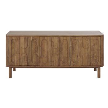 Aparador de acacia maciza de 165 cm