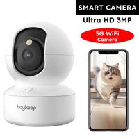 camara para perros boykeep 2k con aplicacion telefonica camara para bebes de seguridad interior wifi de 5g24 ghz 360    pan  tilt audio bidireccional vision nocturna