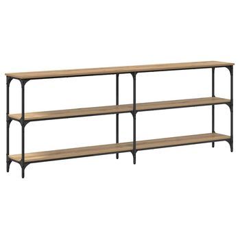 Mesa Consola Con Estante Roble Artisan 200 X 29 X 75 Cm