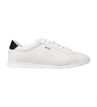 BOSS para hombre. 50568470 Zapatillas Nitan Lowp Blanco (42), Plano, Cordones, Casual