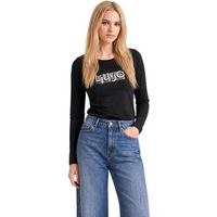 liu jo camiseta manga larga basic t-shirt tf6248 js003 para mujer