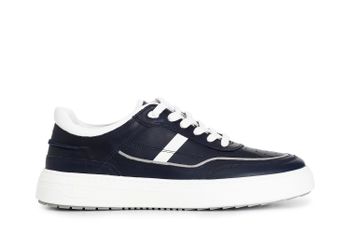 zapatillas deportivas de piel para hombre blue