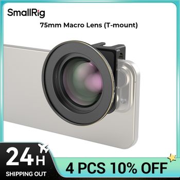 Lente Macro SmallRig de 75mm para teléfono móvil con montura en T para iPhone, Xiaomi, Huawei, Samsung, teléfonos inteligentes Vivo 4588