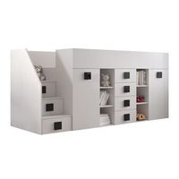 litera hartford 366 individuales blanco aglomerado laminado somieres 94x249x124cm