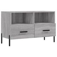 mueble de tv madera de ingenieria gris sonoma 80x36x50 cm vidaxl