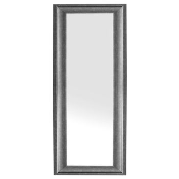 Espejo De Pared Negro 51 X 141 Cm Material Sintético Estilo Minimalista Escandinavo Lunel