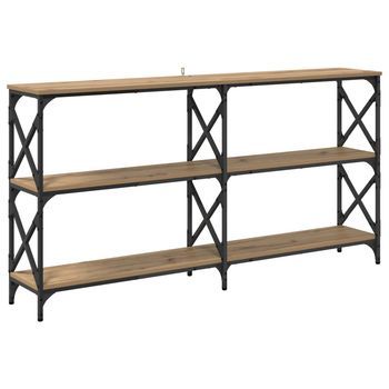 Mesa Consola Roble Artisan 156 X 28 X 80,5 Cm Vidaxl