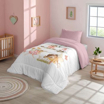 Naturals - Edredón Estampado Infantil Cama 105 - Microfibra Poliéster - 300 Gr -fabricado En España - Flora
