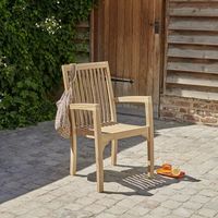 silla de jardin de madera de teca maciza