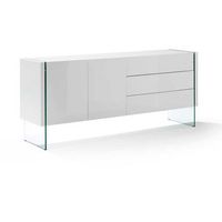 aparador mdf blanco modelo sicilia 180 x 49 x 77 - blanco brillo