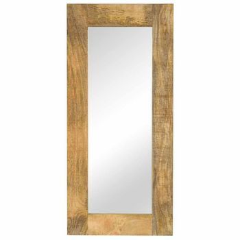 Espejo De Madera Maciza De Mango 50x110 Cm Vidaxl