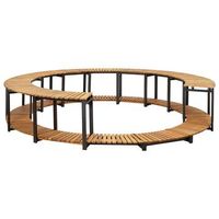 borde de banera hidromasaje madera maciza de acacia 273x53 cm vidaxl
