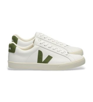 VEJA para mujer. EO0203881 Zapatillas de piel Esplar Logo blanco (36), Plano, Cordones, Casual