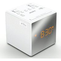 sony icf-c1tw fmam clock radio - white white