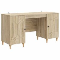 escritorio sonoma 1425 x 50 x 75 cm madera de ingenieria vidaxl