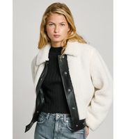 pepe jeans para mujer pl402496 chaqueta fatima blanco m casual poliester