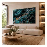 cuadro artistico en cristal templado multicolor 80x04x120 cm
